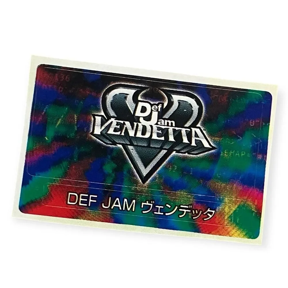 Sony PlayStation 2 PS2 Def Jam Vendetta Official Rare Memory Card Sticker
